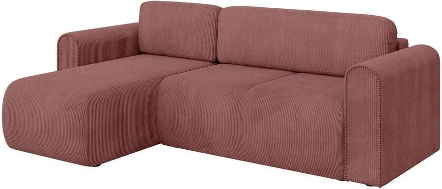 INOSIGN Hoekbank Zacharia optioneel slaapbank met opbergruimte B D H 250 166 86 cm L-vorm met golfondersteuning recamière aan beide zijden te monteren - Foto 6