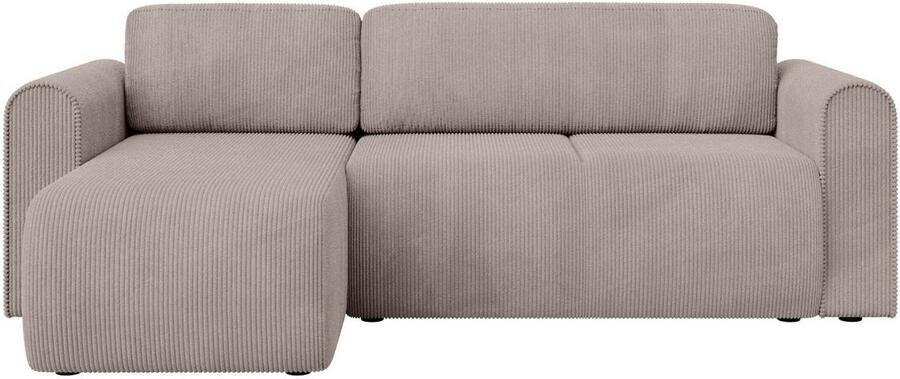 INOSIGN Hoekbank Zacharia optioneel slaapbank met opbergruimte B D H 250 166 86 cm L-vorm met golfondersteuning recamière aan beide zijden te monteren - Foto 11