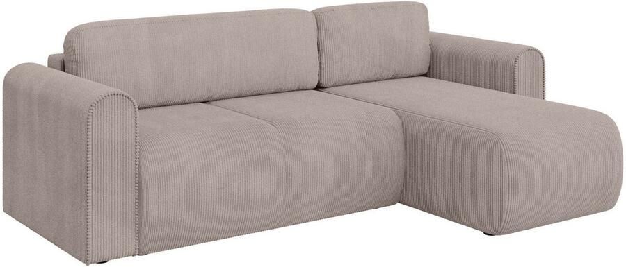 INOSIGN Hoekbank Zacharia optioneel slaapbank met opbergruimte B D H 250 166 86 cm L-vorm met golfondersteuning recamière aan beide zijden te monteren - Foto 9