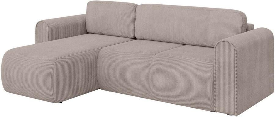 INOSIGN Hoekbank Zacharia optioneel slaapbank met opbergruimte B D H 250 166 86 cm L-vorm met golfondersteuning recamière aan beide zijden te monteren - Foto 10