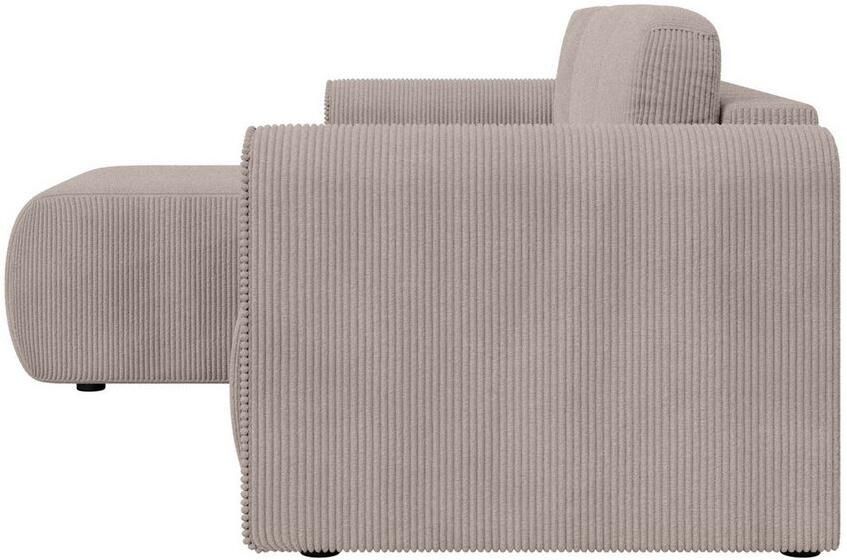INOSIGN Hoekbank Zacharia optioneel slaapbank met opbergruimte B D H 250 166 86 cm L-vorm met golfondersteuning recamière aan beide zijden te monteren - Foto 4