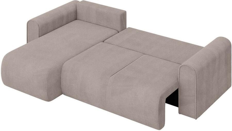 INOSIGN Hoekbank Zacharia optioneel slaapbank met opbergruimte B D H 250 166 86 cm L-vorm met golfondersteuning recamière aan beide zijden te monteren - Foto 8