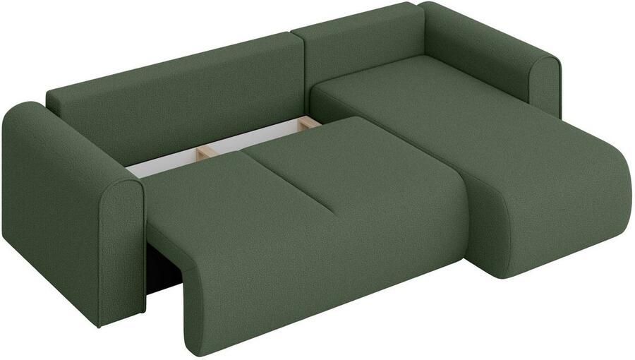 INOSIGN Hoekbank Zacharia optioneel slaapbank met opbergruimte B D H 250 166 86 cm L-vorm met golfondersteuning recamière aan beide zijden te monteren - Foto 6