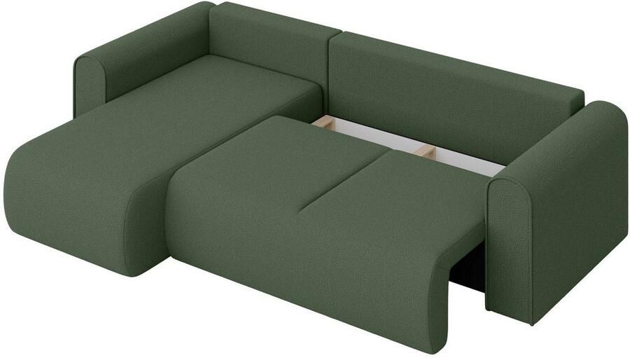 INOSIGN Hoekbank Zacharia optioneel slaapbank met opbergruimte B D H 250 166 86 cm L-vorm met golfondersteuning recamière aan beide zijden te monteren - Foto 5