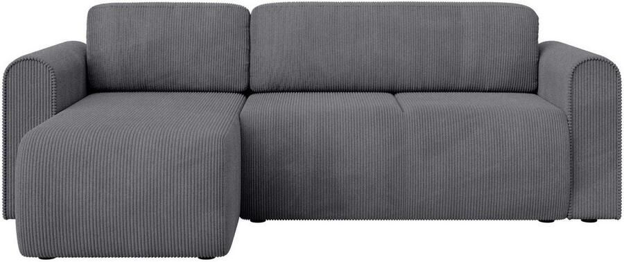 INOSIGN Hoekbank Zacharia optioneel slaapbank met opbergruimte B D H 250 166 86 cm L-vorm met golfondersteuning recamière aan beide zijden te monteren - Foto 12