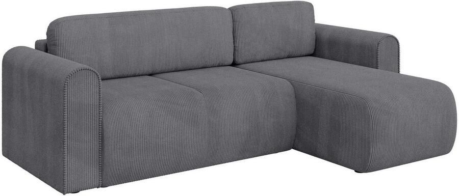 INOSIGN Hoekbank Zacharia optioneel slaapbank met opbergruimte B D H 250 166 86 cm L-vorm met golfondersteuning recamière aan beide zijden te monteren - Foto 10