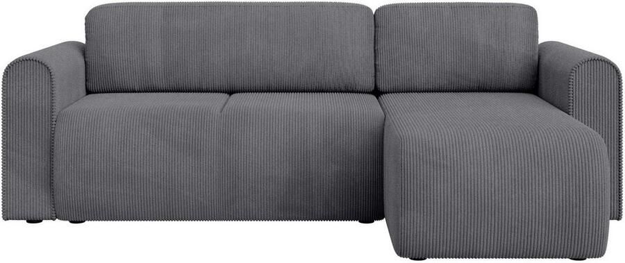 INOSIGN Hoekbank Zacharia optioneel slaapbank met opbergruimte B D H 250 166 86 cm L-vorm met golfondersteuning recamière aan beide zijden te monteren - Foto 11