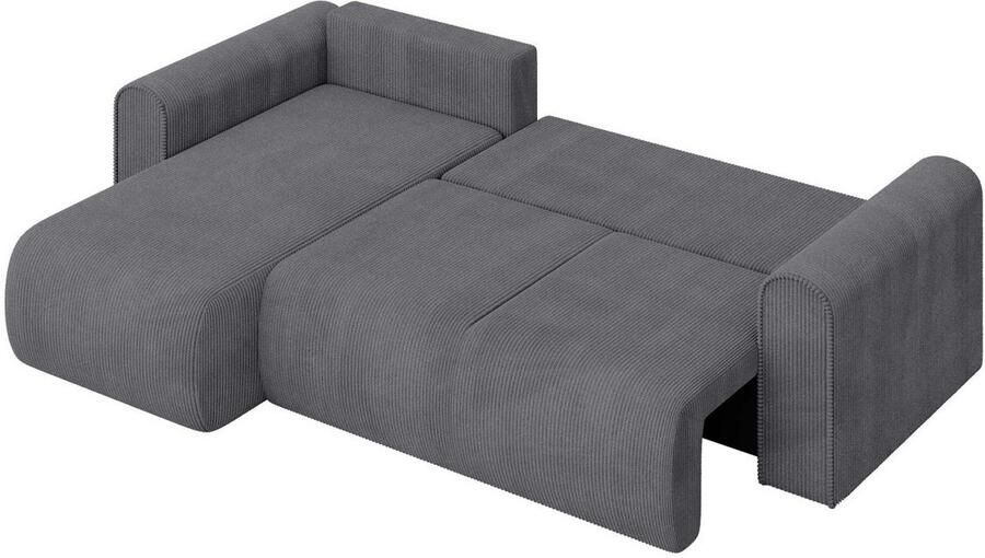 INOSIGN Hoekbank Zacharia optioneel slaapbank met opbergruimte B D H 250 166 86 cm L-vorm met golfondersteuning recamière aan beide zijden te monteren - Foto 7