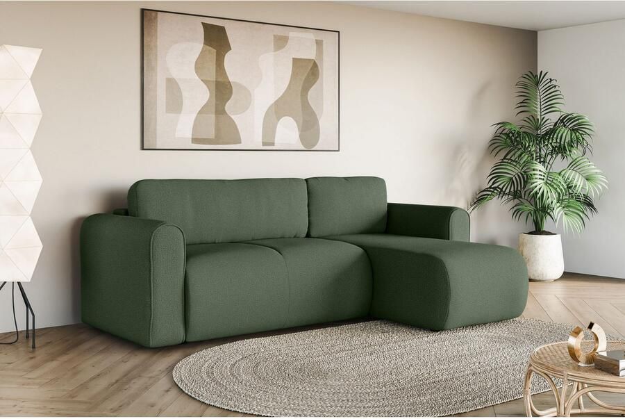 INOSIGN Hoekbank Zacharia optioneel slaapbank met opbergruimte B D H 250 166 86 cm L-vorm met golfondersteuning recamière aan beide zijden te monteren - Foto 2