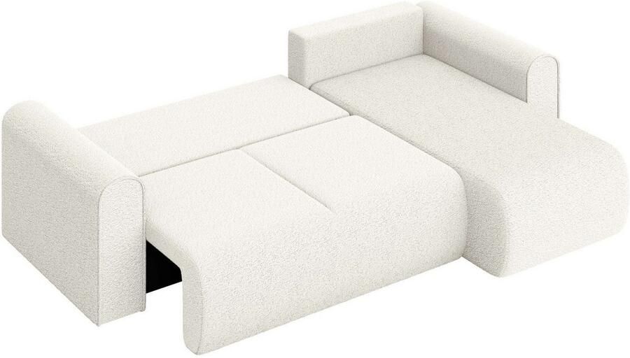 INOSIGN Hoekbank Zacharia optioneel slaapbank met opbergruimte B D H 250 166 86 cm L-vorm met golfondersteuning recamière aan beide zijden te monteren - Foto 5