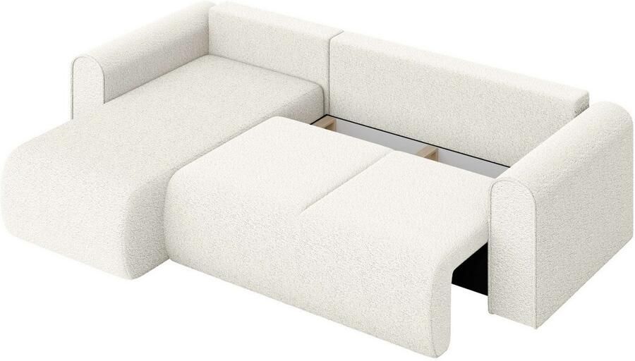 INOSIGN Hoekbank Zacharia optioneel slaapbank met opbergruimte B D H 250 166 86 cm L-vorm met golfondersteuning recamière aan beide zijden te monteren - Foto 6