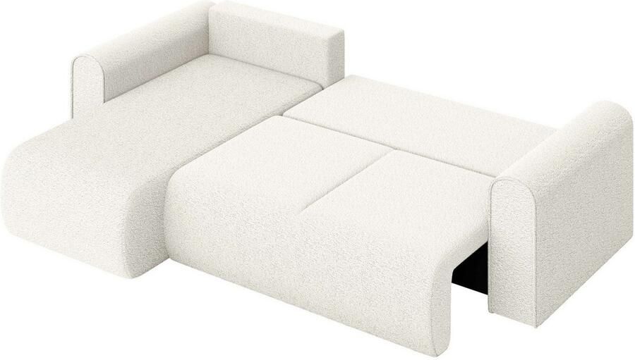 INOSIGN Hoekbank Zacharia optioneel slaapbank met opbergruimte B D H 250 166 86 cm L-vorm met golfondersteuning recamière aan beide zijden te monteren - Foto 7