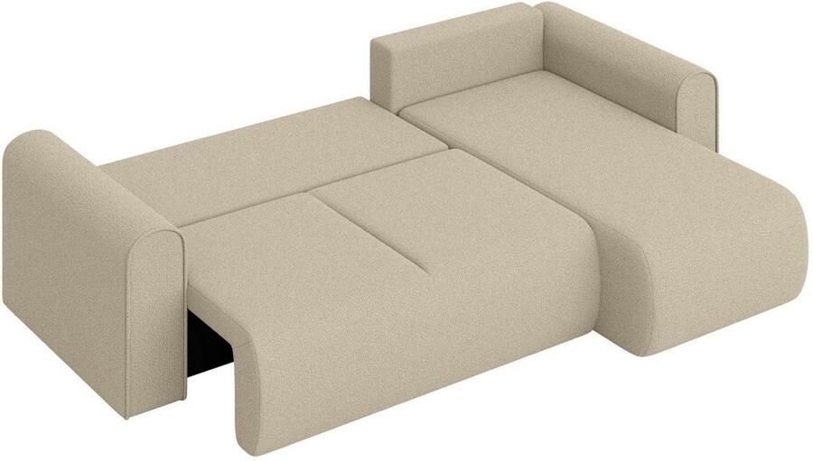 INOSIGN Hoekbank Zacharia optioneel slaapbank met opbergruimte B D H 250 166 86 cm L-vorm met golfondersteuning recamière aan beide zijden te monteren - Foto 5