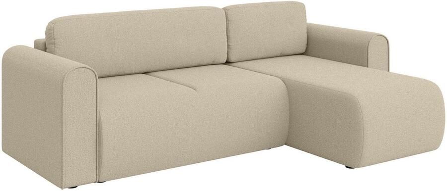 INOSIGN Hoekbank Zacharia optioneel slaapbank met opbergruimte B D H 250 166 86 cm L-vorm met golfondersteuning recamière aan beide zijden te monteren - Foto 5