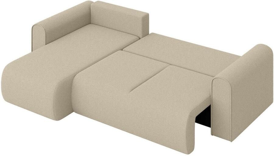 INOSIGN Hoekbank Zacharia optioneel slaapbank met opbergruimte B D H 250 166 86 cm L-vorm met golfondersteuning recamière aan beide zijden te monteren - Foto 6