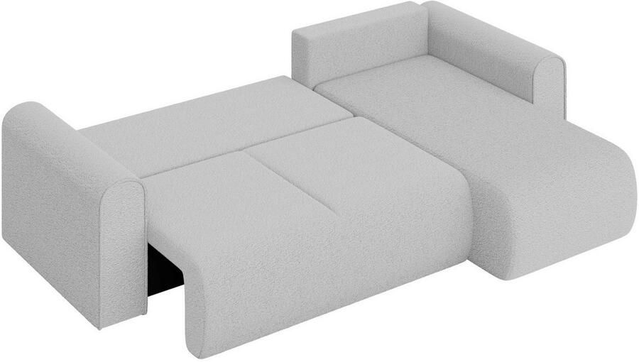 INOSIGN Hoekbank Zacharia optioneel slaapbank met opbergruimte B D H 250 166 86 cm L-vorm met golfondersteuning recamière aan beide zijden te monteren - Foto 5