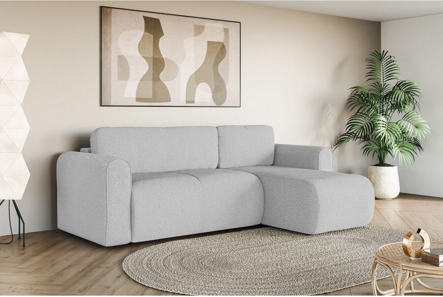 INOSIGN Hoekbank Zacharia optioneel slaapbank met opbergruimte B D H 250 166 86 cm L-vorm met golfondersteuning recamière aan beide zijden te monteren - Foto 2