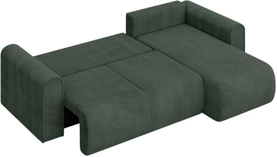 INOSIGN Hoekbank Zacharia optioneel slaapbank met opbergruimte B D H 250 166 86 cm L-vorm met golfondersteuning recamière aan beide zijden te monteren - Foto 7