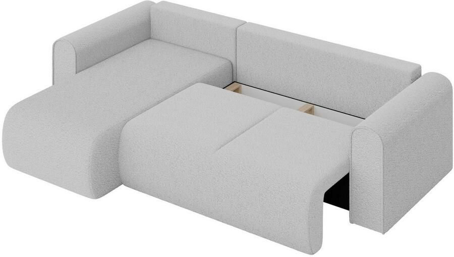 INOSIGN Hoekbank Zacharia optioneel slaapbank met opbergruimte B D H 250 166 86 cm L-vorm met golfondersteuning recamière aan beide zijden te monteren - Foto 7
