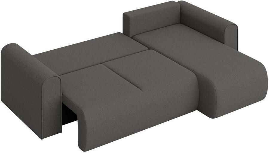 INOSIGN Hoekbank Zacharia optioneel slaapbank met opbergruimte B D H 250 166 86 cm L-vorm met golfondersteuning recamière aan beide zijden te monteren - Foto 5