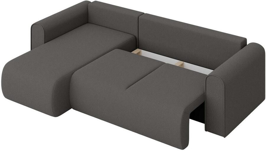 INOSIGN Hoekbank Zacharia optioneel slaapbank met opbergruimte B D H 250 166 86 cm L-vorm met golfondersteuning recamière aan beide zijden te monteren - Foto 7