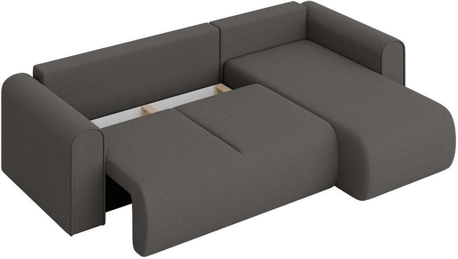 INOSIGN Hoekbank Zacharia optioneel slaapbank met opbergruimte B D H 250 166 86 cm L-vorm met golfondersteuning recamière aan beide zijden te monteren - Foto 8