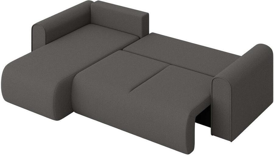 INOSIGN Hoekbank Zacharia optioneel slaapbank met opbergruimte B D H 250 166 86 cm L-vorm met golfondersteuning recamière aan beide zijden te monteren - Foto 6