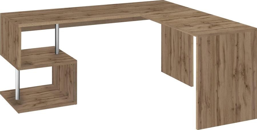 INOSIGN Hoekbureau Esse Bureau in modern design met of zonder monitorsteun breedte 180 160 cm made in italy - Foto 8