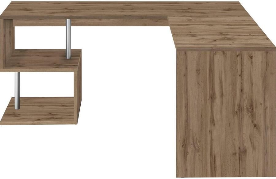 INOSIGN Hoekbureau Esse Bureau in modern design met of zonder monitorsteun breedte 180 160 cm made in italy - Foto 2