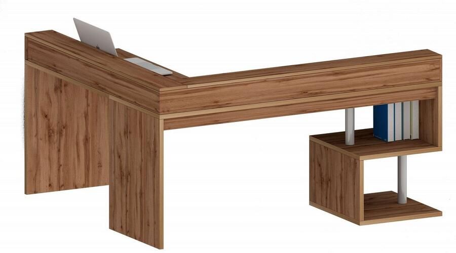 INOSIGN Hoekbureau Esse Bureau in modern design met of zonder monitorsteun breedte 180 160 cm made in italy - Foto 6