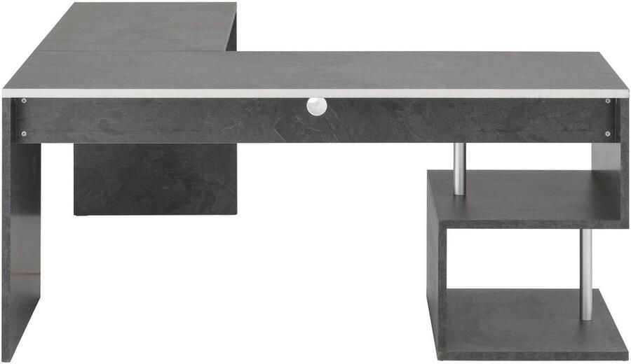 INOSIGN Hoekbureau Esse Bureau in modern design met of zonder monitorsteun breedte 180 160 cm made in italy - Foto 3