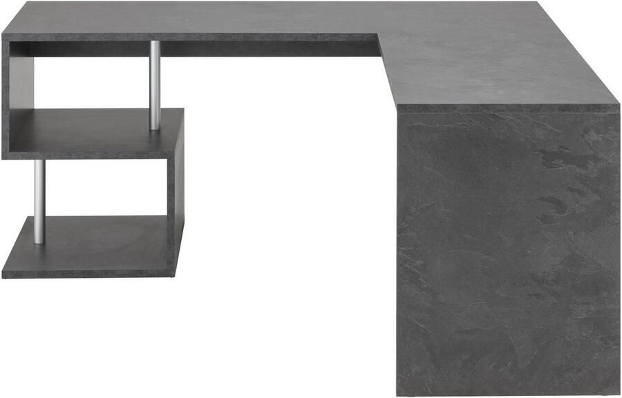 INOSIGN Hoekbureau Esse Bureau in modern design met of zonder monitorsteun breedte 180 160 cm made in italy