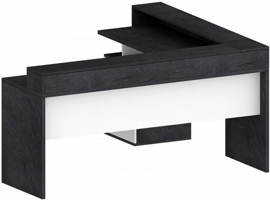 INOSIGN Hoekbureau New Selina Bureau lades met of zonder monitorsteun B 180 160 cm