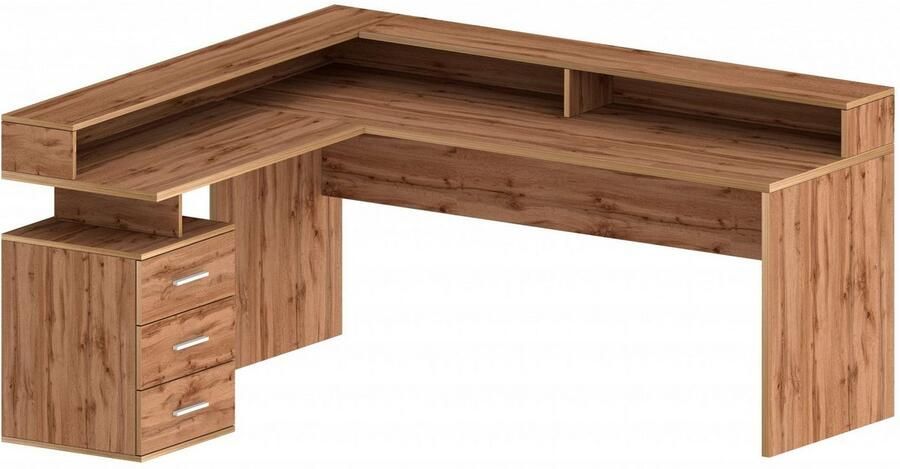 INOSIGN Hoekbureau New Selina Bureau lades met of zonder monitorsteun B 180 160 cm - Foto 5