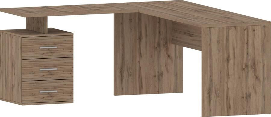 INOSIGN Hoekbureau New Selina Bureau lades met of zonder monitorsteun B 180 160 cm - Foto 12