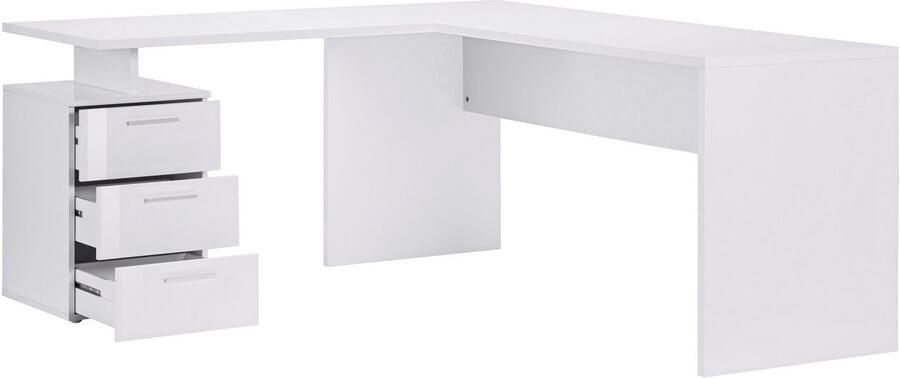 INOSIGN Hoekbureau New Selina Bureau lades met of zonder monitorsteun B 180 160 cm - Foto 9