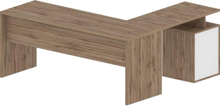 INOSIGN Hoekbureau New Selina Bureau lades met of zonder monitorsteun B 180 160 cm - Foto 10