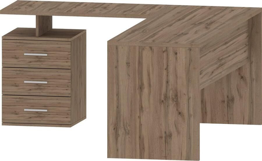 INOSIGN Hoekbureau New Selina Bureau lades met of zonder monitorsteun B 180 160 cm - Foto 2