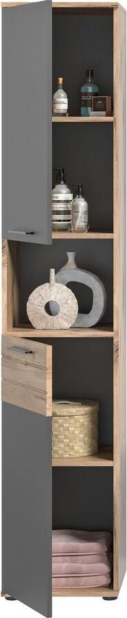 INOSIGN Hoge kast Riga Breedte 37 cm 2 deuren (deurscharnier verwisselbaar) 1 open vak - Foto 7