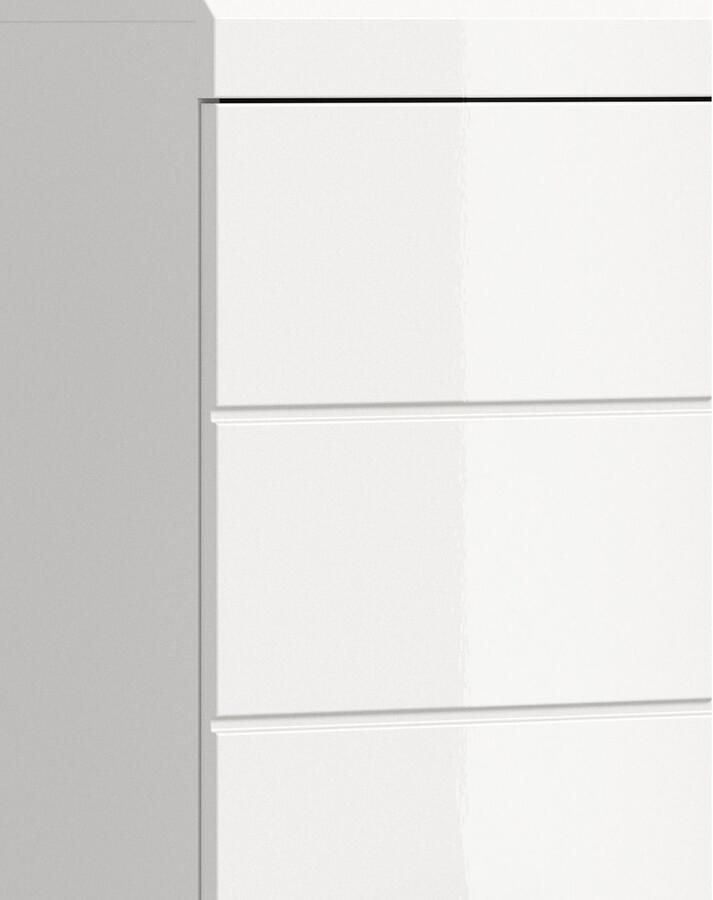 INOSIGN Onderkast Siena breedte 37 cm 1 deur 1 lade 2 vakken MDF-front in verschillende kleuren verkrijgbaar badkamermeubels badkamerkast commode badkamer (1 stuk) - Foto 3