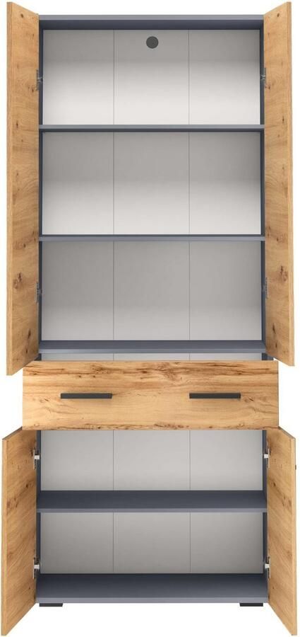 INOSIGN Hoge kast Skara met drie verstelbare legplanken - Foto 3