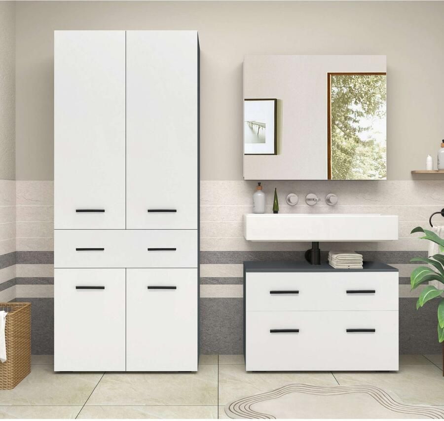 INOSIGN Hoge kast Skara met drie verstelbare legplanken