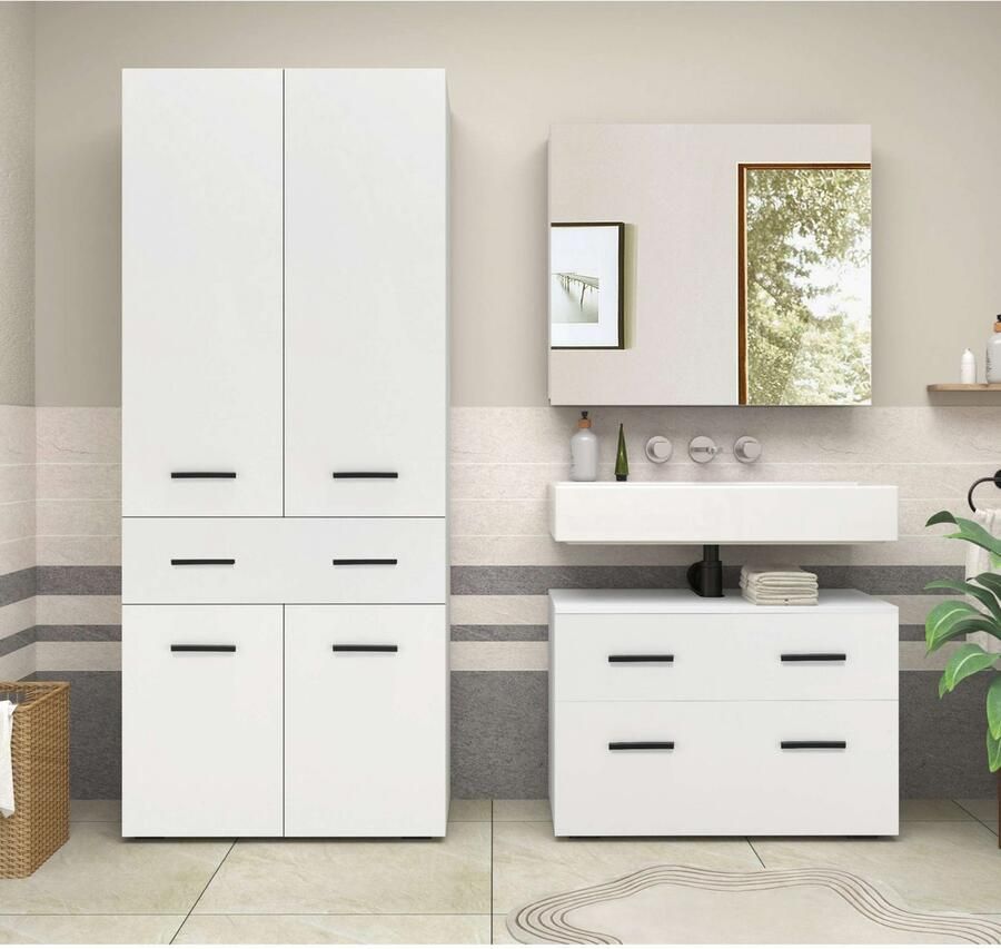 INOSIGN Hoge kast Skara met drie verstelbare legplanken