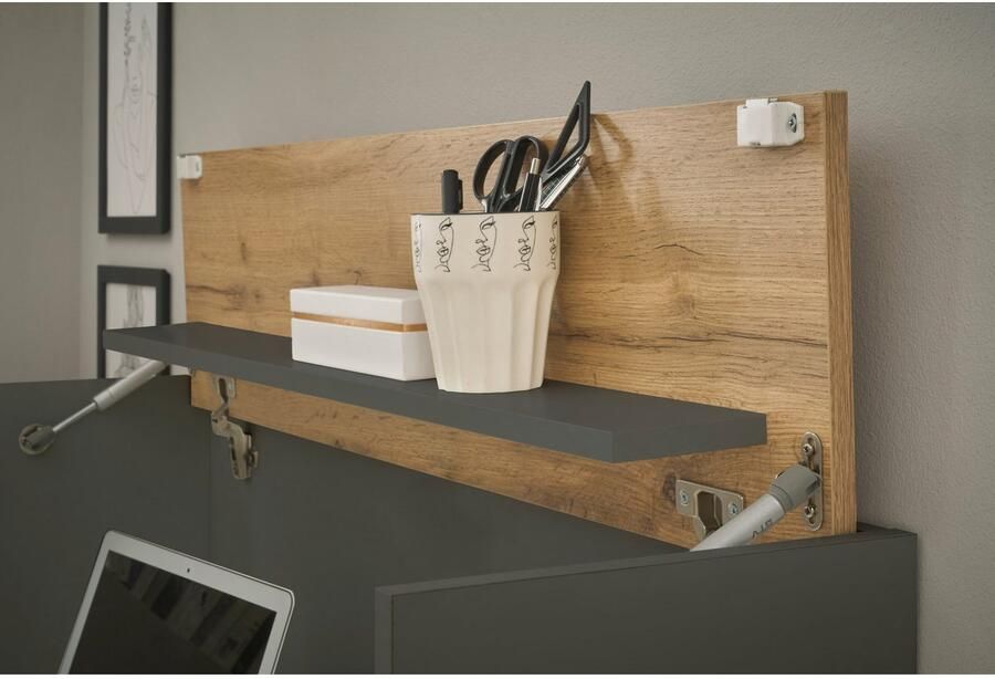 INOSIGN Kantoormeubelset CITY GiRON modern design Thuiswerk Kantoor in twee kleuren Wotan Eik (set 2-delig) - Foto 3