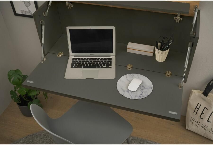 INOSIGN Kantoormeubelset CITY GiRON modern design Thuiswerk Kantoor in twee kleuren Wotan Eik (set 2-delig) - Foto 2