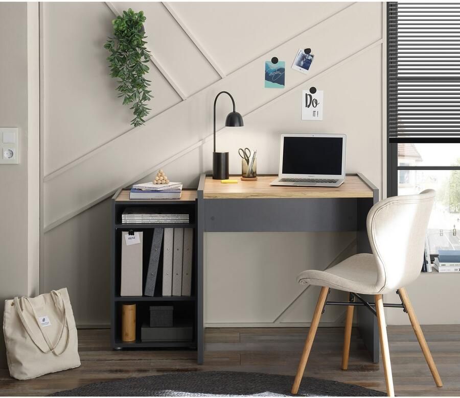 INOSIGN Bureau City Giron moderne computertafel gezellige thuiswerkplek breedte 80 of 143 cm - Foto 5