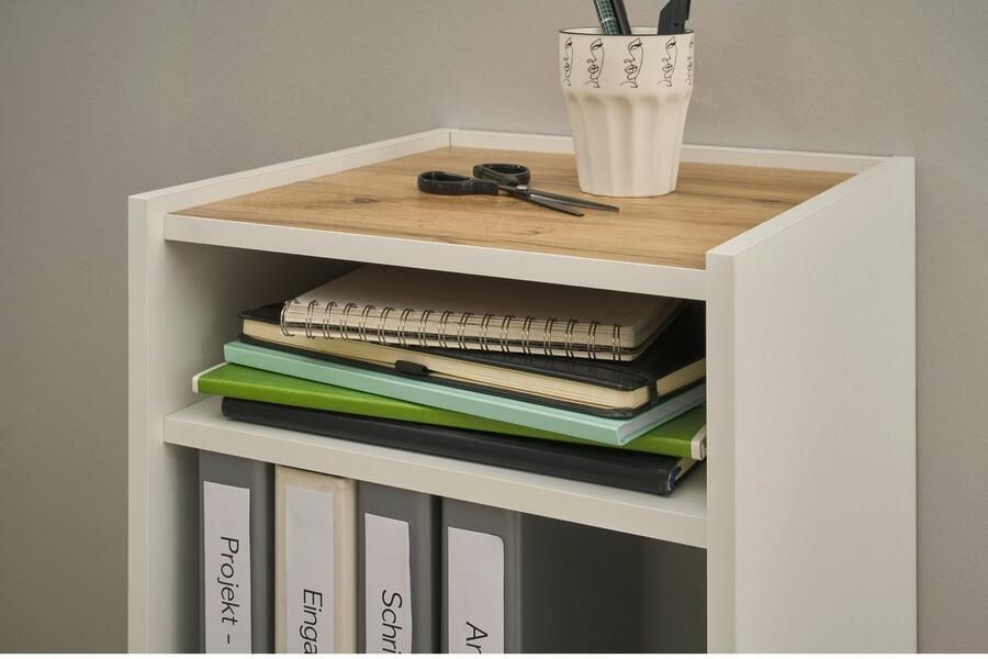 INOSIGN Kantoormeubelset CITY GiRON modern design Thuiswerk Kantoor in twee kleuren Wotan Eik (set 3-delig) - Foto 3