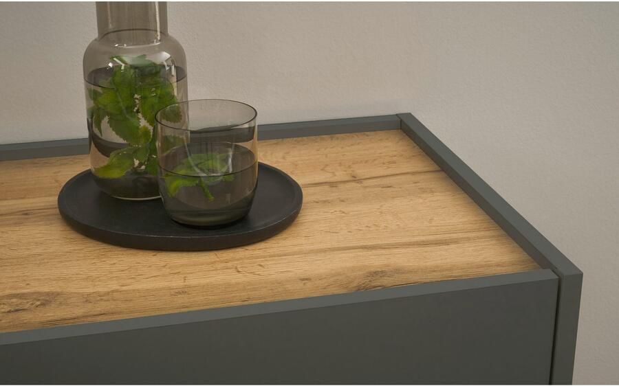 INOSIGN Kantoormeubelset CITY GiRON modern design Thuiswerk Kantoor in twee kleuren Wotan Eik (set 3-delig) - Foto 6