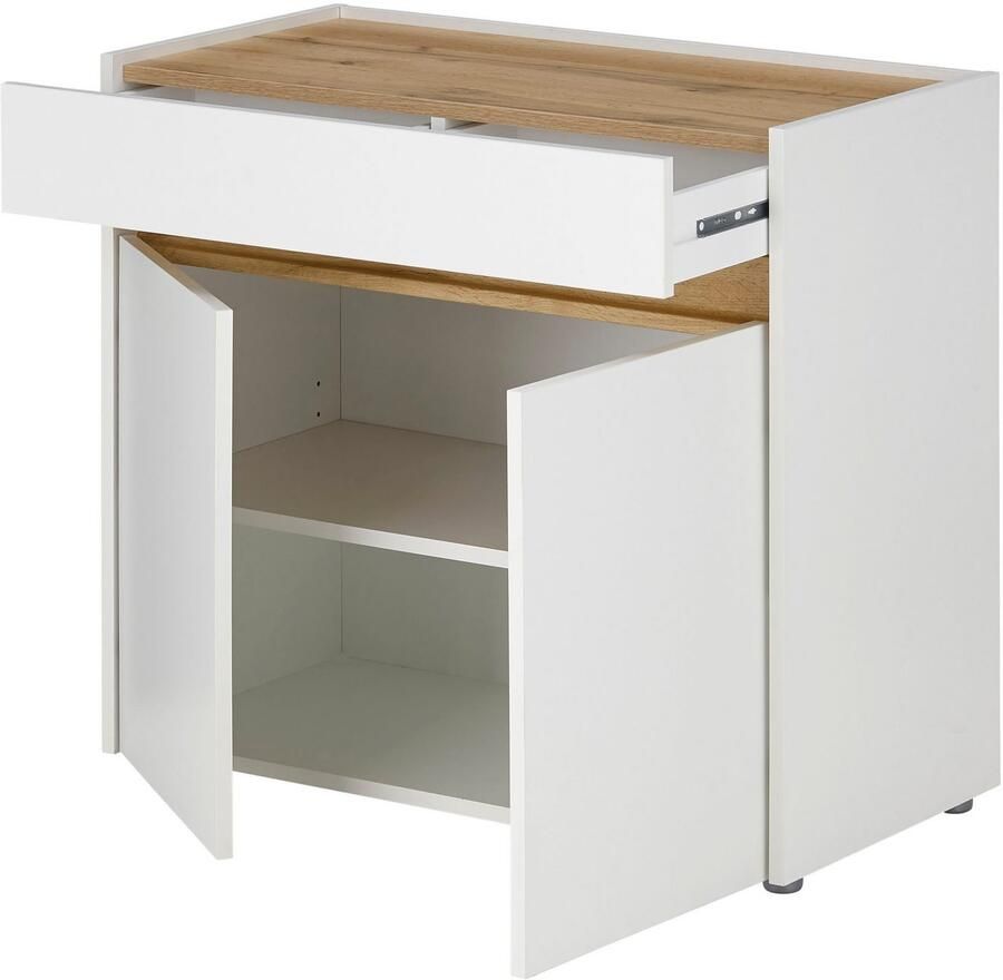 INOSIGN Kantoormeubelset CITY GiRON modern design Thuiswerk Kantoor in twee kleuren Wotan Eik (set 3-delig)