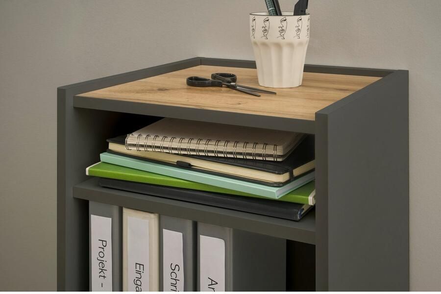 INOSIGN Kantoormeubelset CITY GiRON modern design Thuiswerk Kantoor in twee kleuren Wotan Eik (set 2-delig) - Foto 5